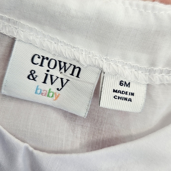 CROWN & IVY Baby Top 6M - Picture 3 of 4
